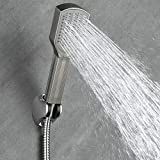 AMAZING FORCE Pet Shower Sprayer Attachment, Dog Washing Shower for Bathtub Faucet with Comb and Frosted Back, Fast and Easy Pets Cleaning at Home for Dog, Cat, Brushed Nickel