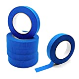 AIRGAME 6-Piece Blue Painters Tape 1 inch, Blue Masking Tape Bulk Multi Pack, 1 inch x 60 Yards x 6 Rolls (360 Total Yards)