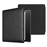 CaseBot Leather Case for Kindle Oasis (10th and 9th Gen, 2019 and 2017 Release) - Slim Fit Protective Cover, Black