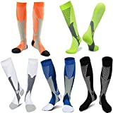 ZFiSt Sport Medical Compression Socks Men Women,2-5Pair 20-30mmhg Compression Socks for Nurse Edema Diabetic Varicose Veins Travel Flight