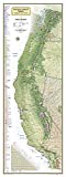 National Geographic Pacific Crest Trail Wall Map in gift box (18 x 48 in) (National Geographic Reference Map)
