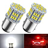 1157 Led Brake Light Bulb, 12V-24V 1157 7528 2357 2057 BAY15D LED Replacement Light Bulb for Brake Tail Running Parking Backup Light for Car RV Trailer Boat, 54SMD 3014 Chipset White light, 2PCS