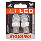 SYLVANIA - 7528 ZEVO LED White Bulb - Bright LED Bulb, Ideal for Daytime Running Lights (DRL) and Back-Up/Reverse Lights (Contains 2 Bulbs)