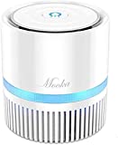 MOOKA Air Purifier for Home, 3-in-1 True HEPA Filter Air Cleaner for Bedroom and Office, Odor Eliminator for Allergies and Pets, Smoke, Dust, 3D Filtration, Night Light, Available for California