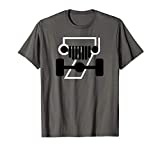 CJ-7 Off-Roading Love Black and White Design T-Shirt