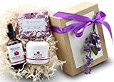 Lavender Organic Handmade Bath and Body Set - by KEOMI NATURALS - Pamper Them with All Natural Luxury - Scented with Essential Oils - Beautifully Packaged Ready to Give