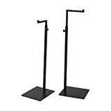 Elitnus Black Bag Handbag Display Stand - Set of 2 Retail Countertop Adjustable Height Purse Display Stands Rack - Metal Purse Display Holder for Trade Show