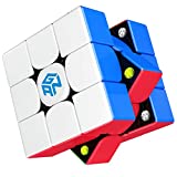 GAN 356 M Speed Cube, 3x3 Magnetic Magic Cube with Extra GES, Standard Version, 3x3x3 Gans 356M Puzzle Cube Toy Gift for Kids, Children, Adults, Stickerless, Easter Basket Stuffers