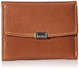 Timberland womens Leather RFID Small Indexer Snap Wallet Billfold, Cognac (Buff), One Size US