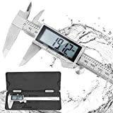 Digital Caliper, IP54 Waterproof Stainless Steel Caliper Measuring Tool, Vernier Caliper with Huge LCD Screen, Auto - Off Feature, Inch and Millimeter Conversion ( 6 Inch /150 mm )