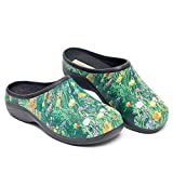 Waterproof Premium Garden Clogs With Arch Support-Meadow Design By Backdoorshoes, Meadow Design, Size 8