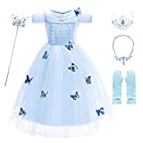 Cinderella Dresses for Girls Toddler Princess Costume Party Halloween Christmas Cosplay Butterfly Fairy Fancy Dress