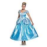 Disguise Women's Cinderella Prestige Adult Costume, Blue, Large