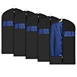 Univivi Garment Bag Suit Bag for Storage and Travel 43 inch, Washable Suit Cover for T-Shirt, Jacket, Suits, Coats, Set of 5