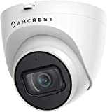 Amcrest 5MP UltraHD Outdoor Security IP Turret PoE Camera with Mic/Audio, 5-Megapixel, 98ft NightVision, 2.8mm Lens, IP67 Weatherproof, MicroSD Recording (256GB), White (IP5M-T1179EW-28MM)