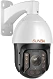 SUNBA PoE+ PTZ Camera Outdoor, 36X Optical Zoom 5MP Dome Security Camera, Long Range Infrared Night Vision up to 1500ft (P636, Performance Series)