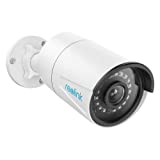 REOLINK 5MP(2560x1920@30FPS) PoE Camera Outdoor/Indoor IP Security Video Surveillance, IP66 Waterproof, IR Night Vision, Motion Detection, Work with Smart Home, Up to 128GB Micro SD Card, RLC-410-5MP