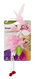 SmartyKat Flamingo Flop Feathered Catnip and Silvervine Cat Toy, Pink, Small (38801)