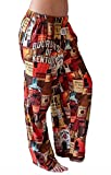 BRIEF INSANITY Lounge Pajamas Pants for Men and Women | Bourbons of Kentucky Print Bottoms - Soft, Comfy Loungewear Pants