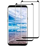 Galaxy S8 Screen Protector [2-Pack], Tempered Glass Screen Protector [Case-Friendly][No Bubbles][Easy to Install][Anti Fingerprint][Full Coverage] Screen Protector Compatible Samsung Galaxy S8