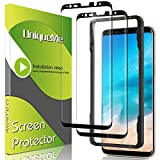 [2 Pack] UniqueMe Screen Protector for Samsung Galaxy S8 Tempered Glass [Easy Frame Installation],3D Full Coverage HD Clear Anti-Bubble Anti-Scratch HD Clear-Black