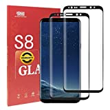Galaxy S8 Screen Protector [ Case Friendly ] Tempered Glass Screen Protector, 9H Hardness 3D Glass Full Coverage, Easy installation, 【2 Pack】for Samsung Galaxy S8