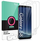 TOCOL 3 Pack Compatible with Samsung Galaxy S8 Screen Protector-Touch Sensitive HD Clear Flexible TPU Film with Easy Installation Kit