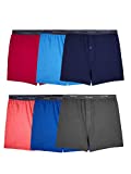 Fruit of the Loom Men's Tag-Free Boxer Shorts (Knit & Woven), Big Man-6 Pack-Assorted Colors, 4X-Large
