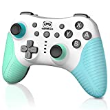 Wireless Pro Controller for Switch/Switch Lite, Switch Remote Gamepad with Wake-up, 3-Level Vibration, Turbo, Motion Control Function, 600mAh Battery Wireless Switch Controller, Animal Crossing Theme