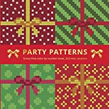 PARTY PATTERNS.: Stress-free color by number book, 3x3 mm. sections. (MYSTERY MOSAICS)