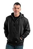 Berne Men's Thermal Lined Hooded Sweatshirt, 5X-Large Tall, Black