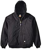 Berne Men's Heritage Hooded Jacket, Large Regular, Black