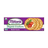 Milton's Craft Bakers Organic Multi-Grain Crackers - Multigrain Crackers, Certified Organic, Non-GMO, Kosher, Healthy Crackers, Savory & Sweet Taste, Great for Charcuterie Boards - 6 Oz