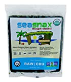 SeaSnax RAW Organic Seaweed, 10 Sheets (Pack of 16)