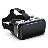 VR Headset, VR 3D Virtual Reality Headset for Movies and Games VR Glasses Goggles Compatible with iPhone & Android Phone, 2K Anti-Blue Lenses, Adjustable Pupil & Object Distance, Lightweight