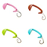 Cucumis 4 Pcs Table Purse Bag Hanger Handbag Hook Holder Portable ABS Handbag Hangers Purse Hooks for Women’ Bags Hanging on Desktop in The Cafe Shop or Library (C)