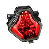 NTHREEAUTO Smoked Rear Tail Light Integrated LED Turn Signal Brake Running Taillight Compatible with Yamaha YZF R3 FZ07 FZ-07 MT07 MT-07 R25 MT-03 MT-25