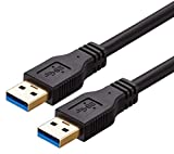 Ruaeoda USB to USB Cable Male to Male 20 ft, Long USB 3.0 Cable A to A for Data Transfer Hard Drive Enclosures, Printer, Modem, Cameras