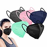 Face Mask Kn95 Masks for Protection 50 Pcs K95 Face Masks kn95 Cup Dust Safety Masks 5-Ply Breathable Comfortable Reusable Facemask for Outdoor