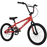 Huffy Axilus 20" BMX Bike, Steel Frame, Race Style, Neon Red