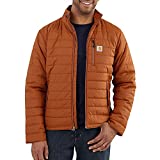 Carhartt Men's Rain Defender Relaxed Fit Lightweight Insulated Jacket, Copper, X-Large