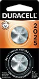 Duracell CR2025 3V Lithium Battery, Child Safety Features, 2 Count Pack, Lithium Coin Battery for Key Fob, Car Remote, Glucose Monitor, CR Lithium 3 Volt Cell