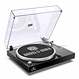 ANGELS HORN High Fidelity Vinyl Record Player, Bluetooth Turntable, 2 Speed Belt Drive, Built-in Preamp, Adjustable Counterweight,Magnetic Cartridge, Upgraded Version