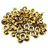 C.S. Osborne Brass Grommets & Washers #G1-2 Size 2 (3/8" Hole) 144 Sets