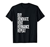 Real Estate Investing Buy Hold Rental Property Investor Gift T-Shirt