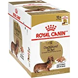 Royal Canin Breed Health Nutrition Dachshund Loaf in Gravy Pouch Dog Food, 3 oz Pouch (Pack of 12), 723085