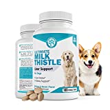 Wanderfound Pets Milk Thistle for Dogs  Tasty Salmon & Bacon Flavored Natural Liver Support for Pets  Kidney Cleanse Detox & Repair Formula Manufactured in The USA  100 Chewable Tablets