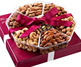 Holiday Nuts Gift Basket - Fresh Sweet & Salty Dry Roasted Gourmet Nuts Gift Basket - Food Gift Basket for Christmas, Thanksgiving, Fathers Day, Mothers Day, Family, Men & Women