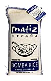 Matiz España Bomba Paella Rice from Spain (2.2 lbs.) Firm, Natural Spanish Grain | Round, Medium Short | Risotto and Arrow Negro | Gluten Free (1 bag)