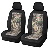 Mossy Oak Low Back Camo Seat Covers, Airbag Compatible, Universial Fit, Fit Most Bucket Seats - Made with Premium Cotton Twill - Official Licensed Product